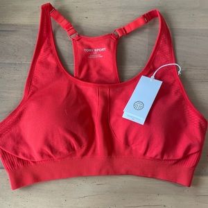 Tory Burch Seamless Racerback Cami Sports Bra size Large NWT
